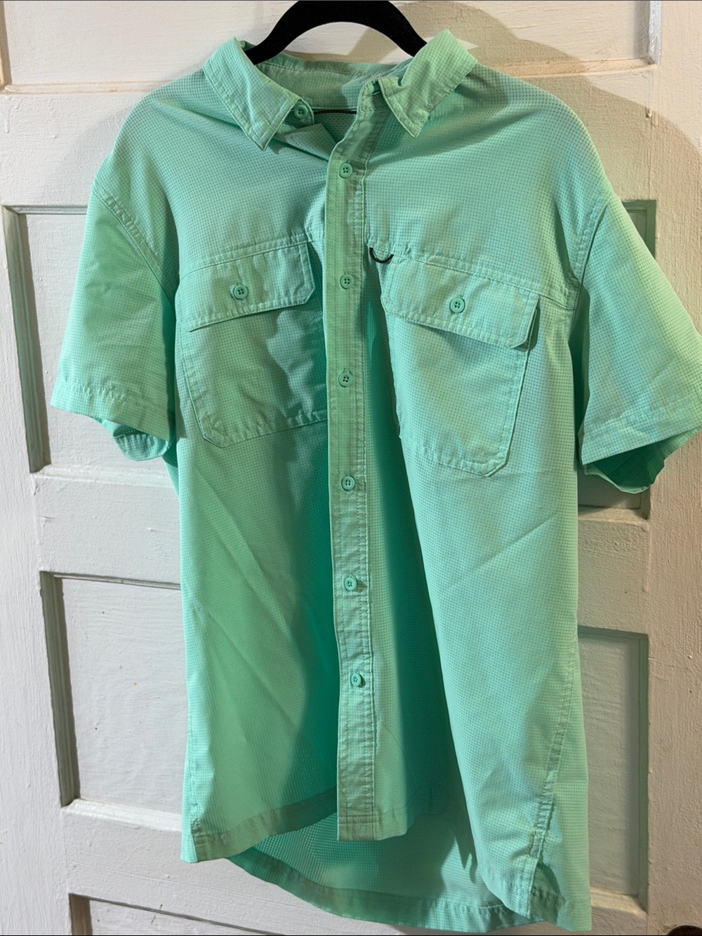 Sonoma Mint Green Short-Sleeve Button-Down Shirt